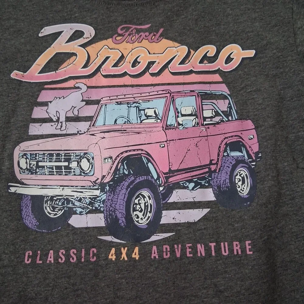 Ford Bronco Baby Outfit 18m Tshirt Shorts Set Truck Horse Car Show Carnival Play